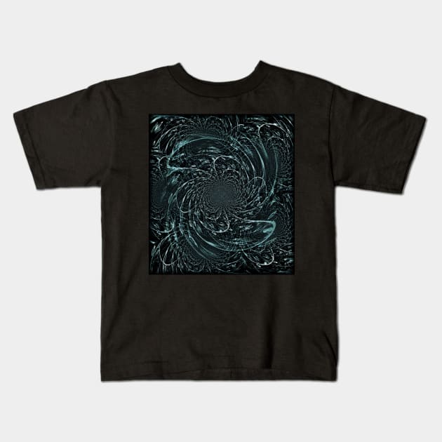 Hypnosis. Blue Emanation Kids T-Shirt by SpieklyArt